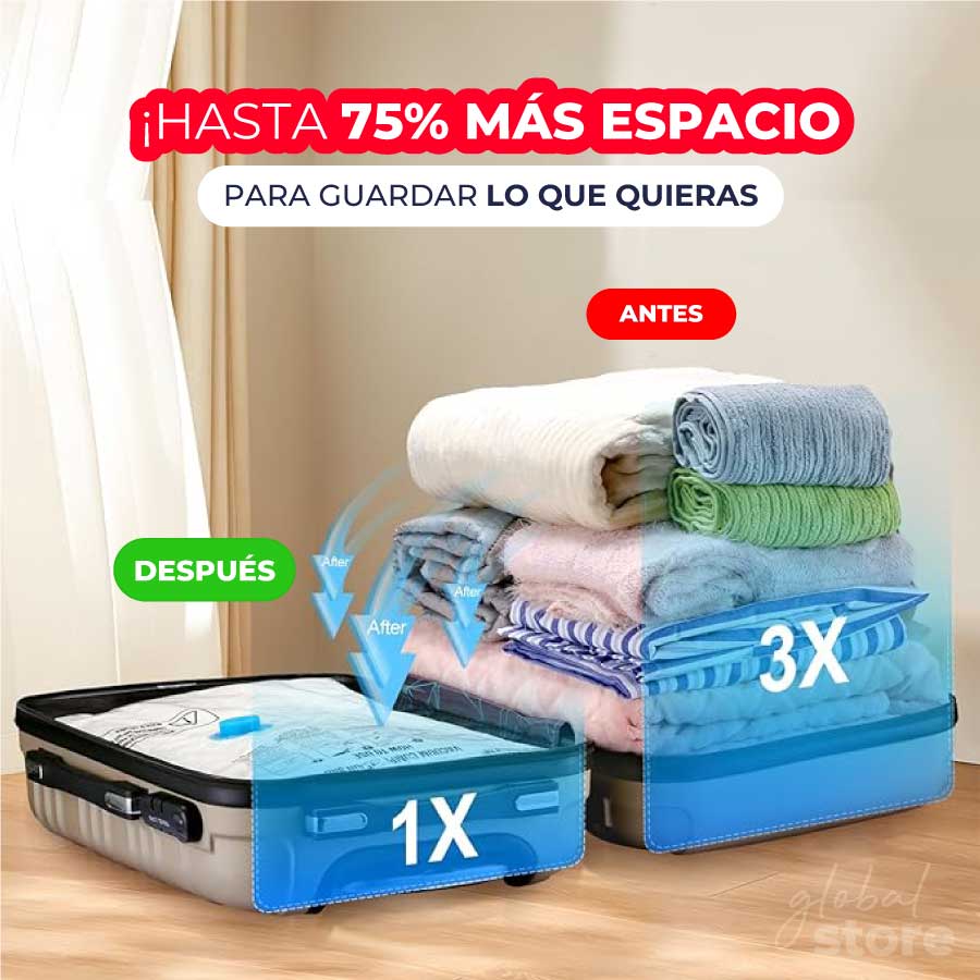 Packs de bolsas al vacío x5+ extractor (Viajes)