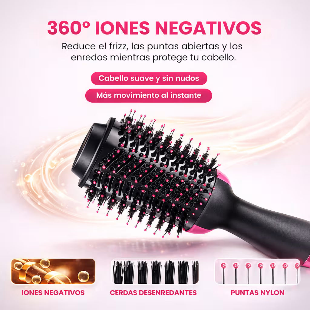 Kit Belleza Xpress (Cepillo 3 en 1 + pulidor de uñas + Polvo Glitter)
